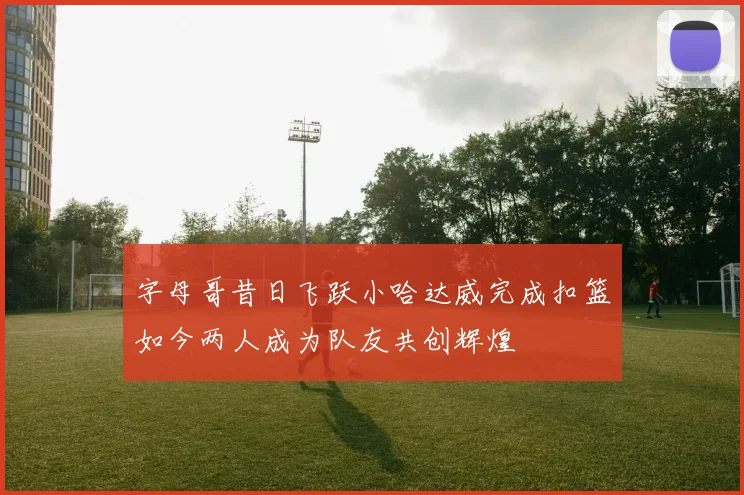 字母哥昔日飞跃小哈达威完成扣篮如今两人成为队友共创辉煌